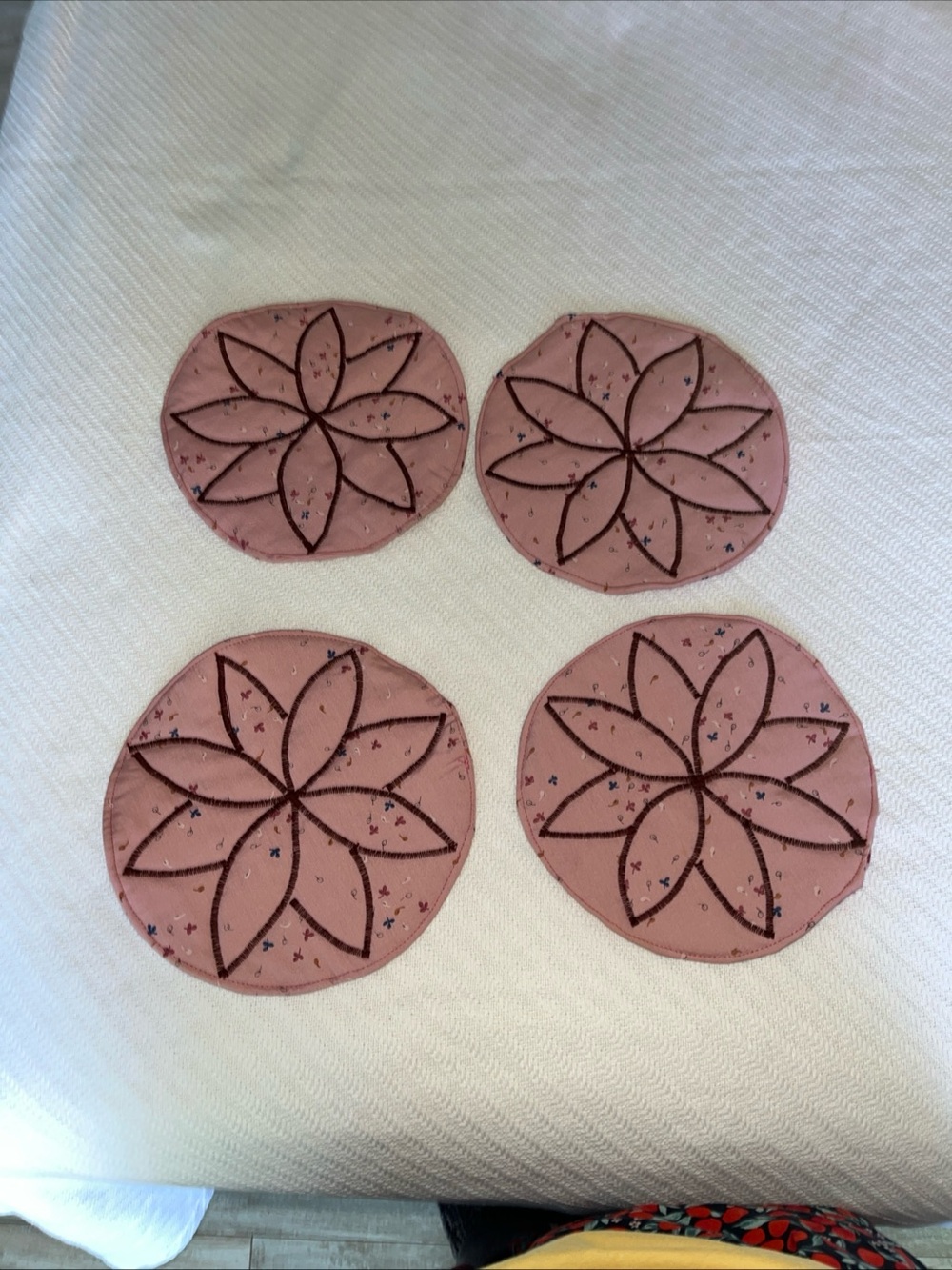 Pink Floral Hot Mat Trivets